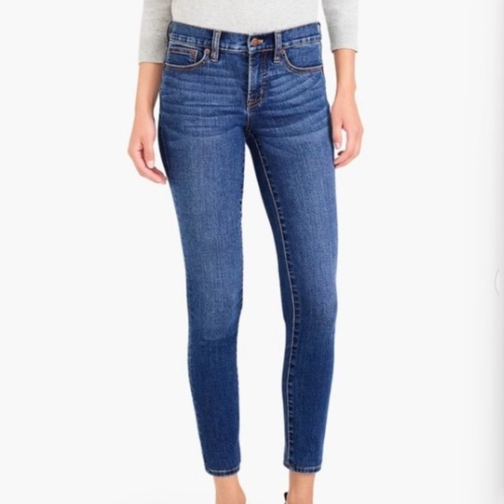J. Crew Mid Rise Skinny Jeans in Rockaway Wash Size W27 L28